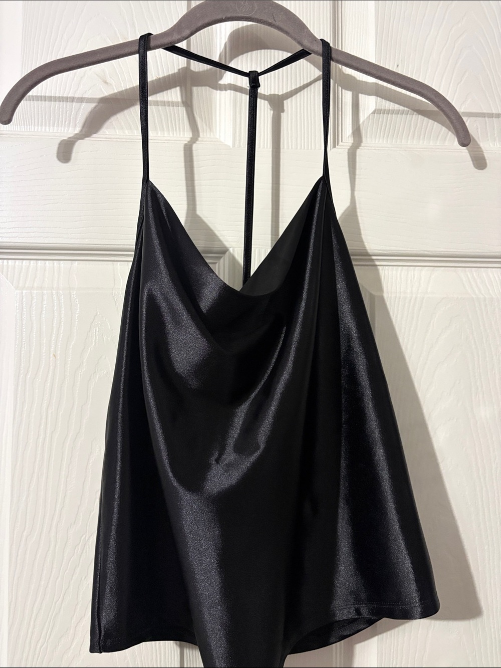 wild fable Black Satin Camisole Tank